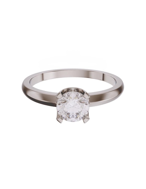 Anillo de compromiso de oro 10 k zirconia 1