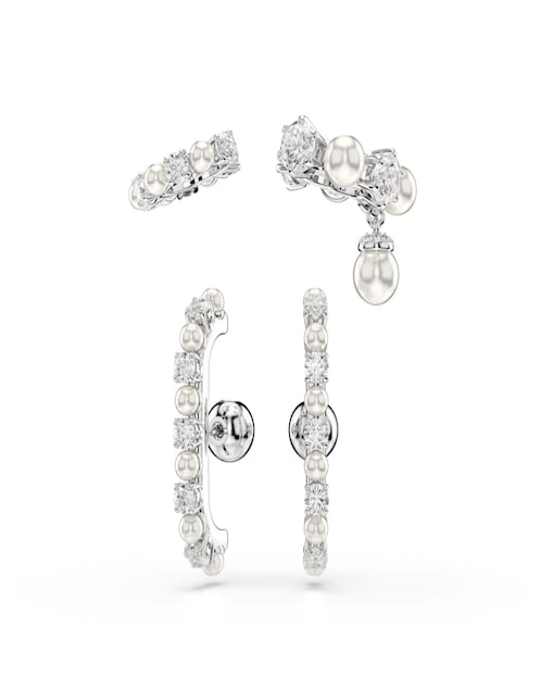 Aretes Matrix Pearl con acabado brillante