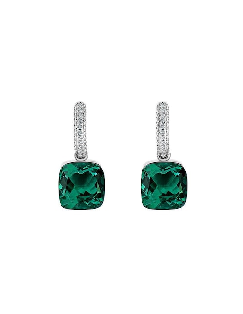 Aretes cuadrados Gladkova Joyería de plata P 925 ágata