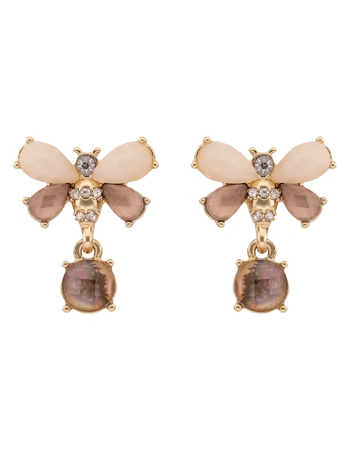 Aretes de abeja Anne Klein con acabado pavé