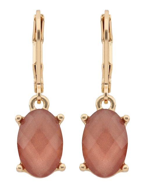 Aretes de óvalo Anne Klein con acabado pavé