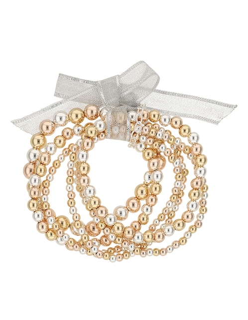Multi-pulsera Napier Tritone Bonds con acabado brillante