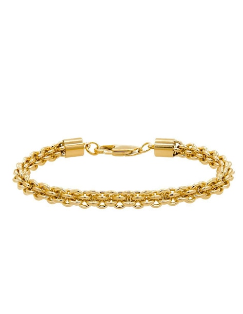 Pulsera Boscaini con acabado chapa de oro