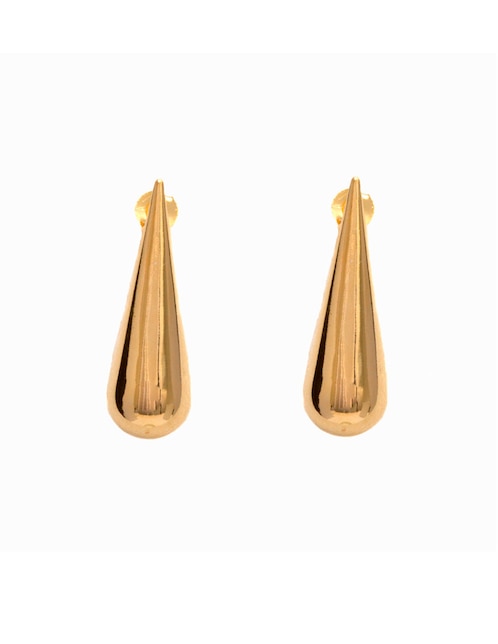 Aretes Universal Aurela 18K Classic Collection con acabado chapa de oro
