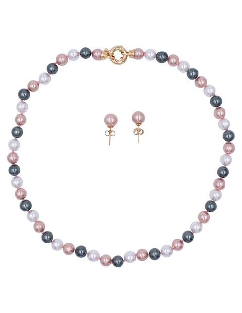 Aretes y collar "de (si aplica)" circular arette perlas de mallorca no aplica "de" perla sin kilataje sin gema