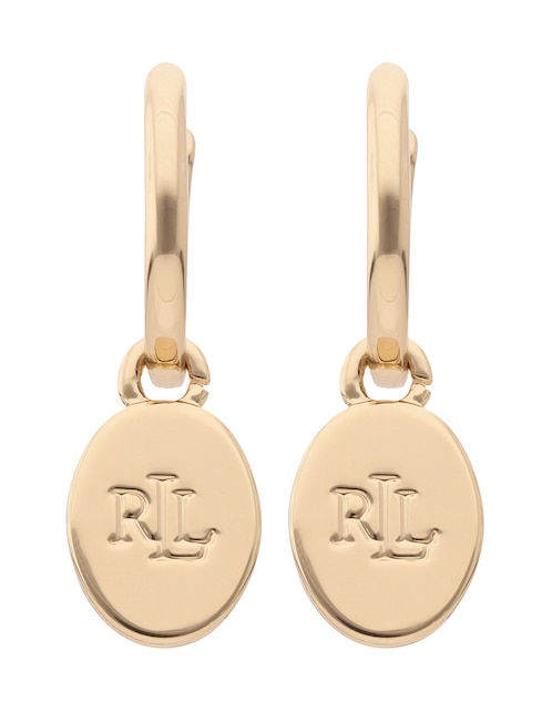 Aretes ovalados Lauren Ralph Lauren Evelyn con acabado brillante