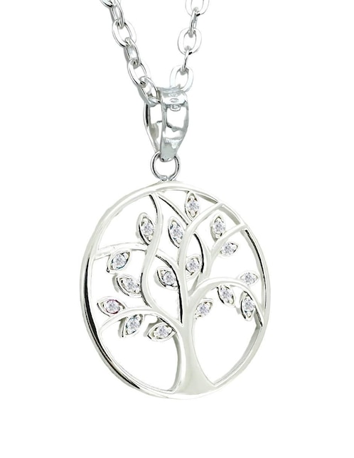 Collar de árbol Zvezda Argenta de plata P 925