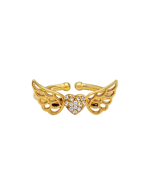 Anillo de corazón Anamora Por Tanya Moss Eterna P 925 de plata circonita pavé