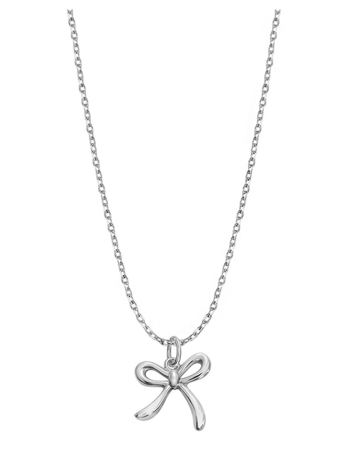 Colgante de moño garabatos de plata P 925 1