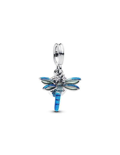 Charm de libélula Pandora moments de plata P 925