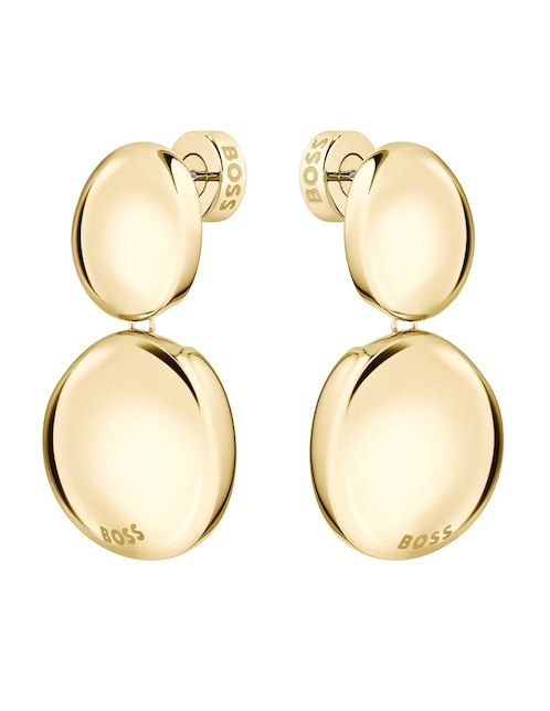 Aretes ovalados Nugget con acabado brillante 1