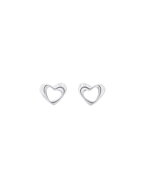 Aretes de corazón Calvin Klein Enchanting con acabado brillante
