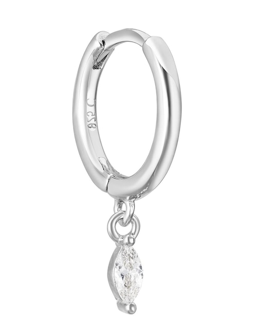 Piercing de gota Carmela Mía de plata P 925 con acabado baño de oro zirconia