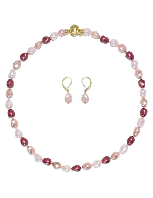 Aretes y collar Arette Perlas de Mallorca de perla
