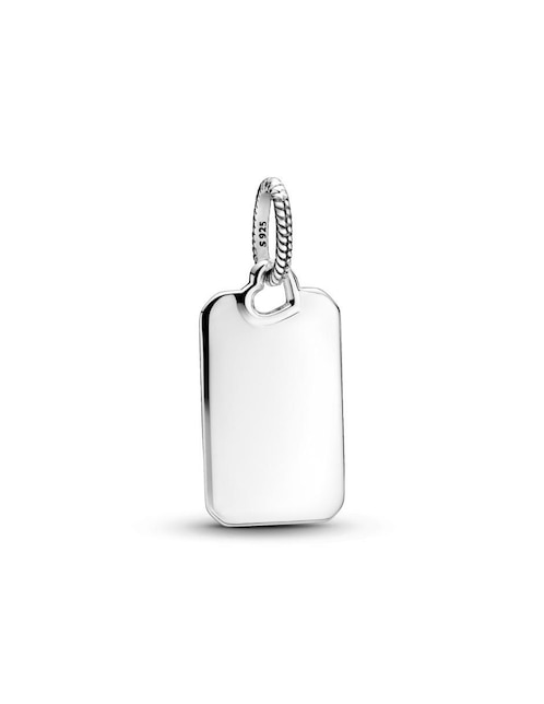 Dije rectangular moments de plata P 925 1