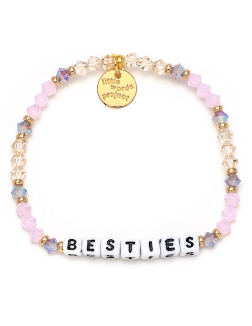 Pulsera Little Words Project Besties con acabado chapa de oro