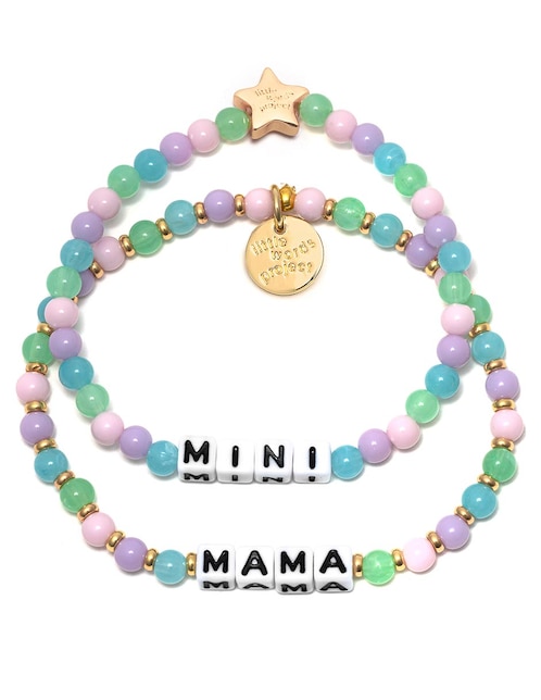 LITTLE WORDS PROJECT Set pulsera Little Words Project Mama Mini con acabado chapa de oro