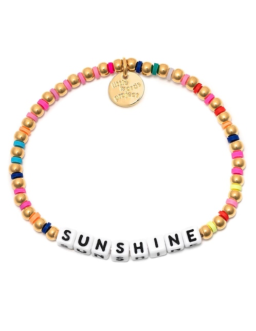 Pulsera Little Words Project con acabado chapa de oro