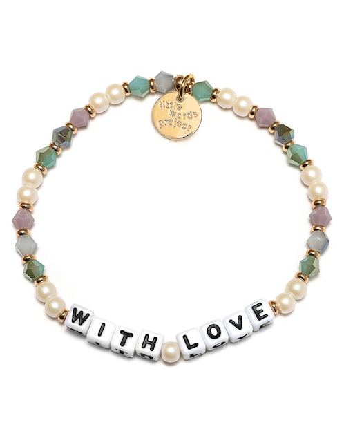 Brazalete Little Words Project With Love con acabado chapa de oro