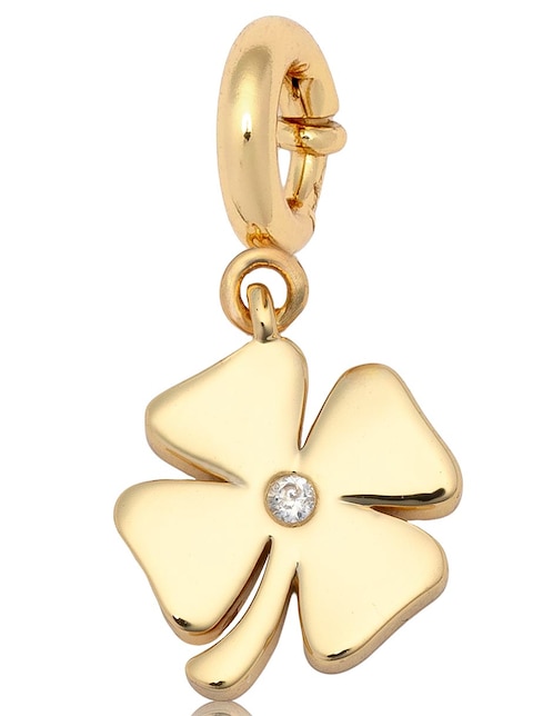 Charm de flor 14 K circonita 1