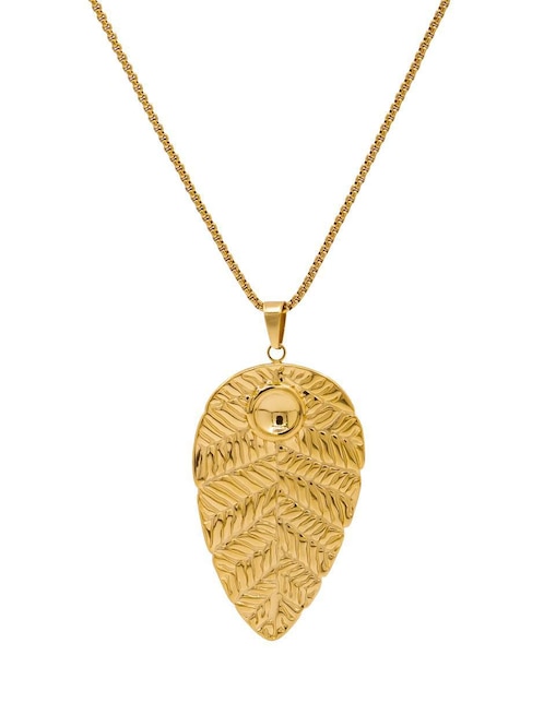 Collar con dije de hoja Oro Angelus