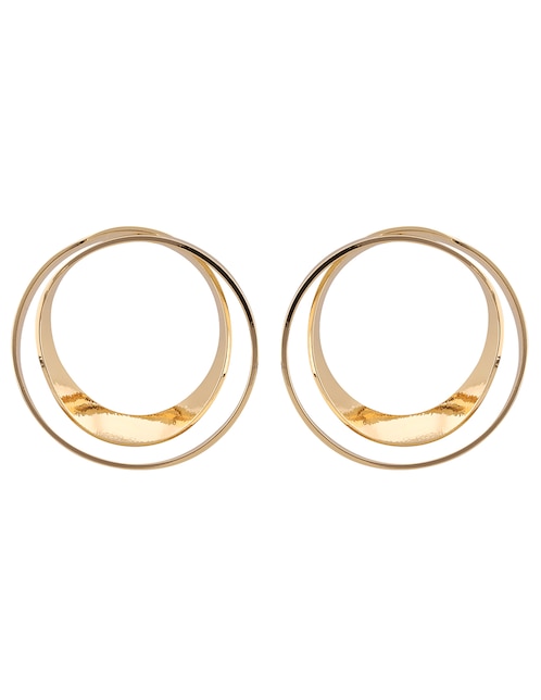 Aretes circulares con acabado brillante 1