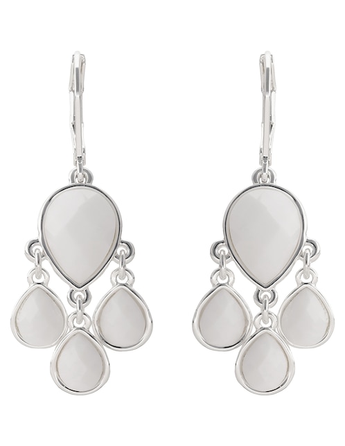 Aretes de gota con acabado brillante 1