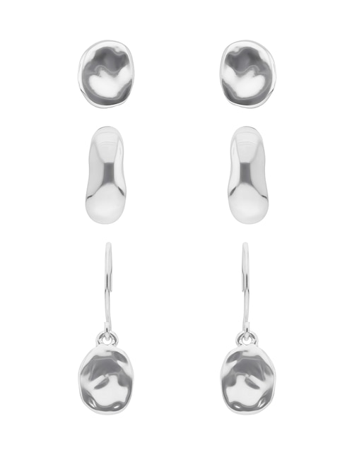 Set de aretes Nine West con acabado brillante