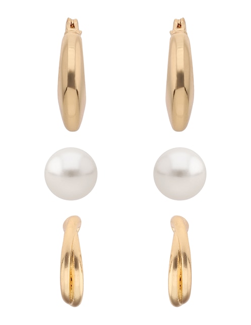 Set de aretes con acabado brillante 1