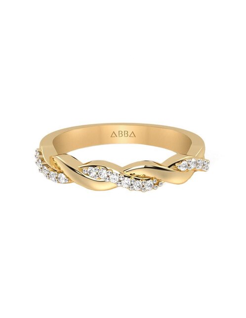 Set anillo 14 k de oro zirconia brillante Set anillo 14 k de oro zirconia brillante