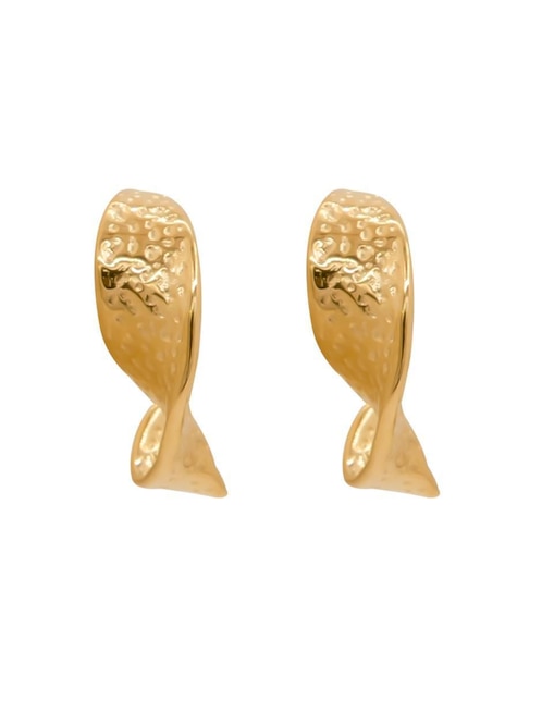 Aretes de aro Oro Angelus con acabado brillante
