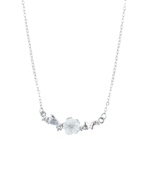 Collar de flor Jardin Encantado de plata P 925 1
