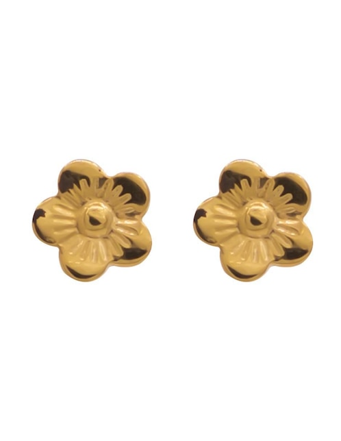 Broqueles de flor Oro Angelus con acabado brillante
