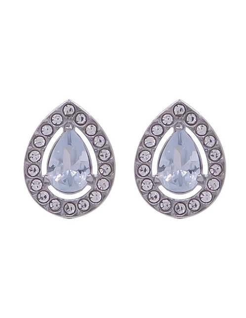 Broqueles de gota Oro Angelus con acabado pavé zirconia