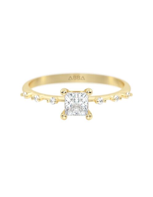 Anillo "de (si aplica)" cuadrada abba joyas sin familia no aplica 10 k "de" oro zirconia