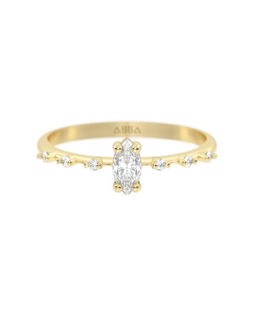 Anillo "de (si aplica)" ninguna abba joyas sin familia no aplica 14 k "de" oro zirconia