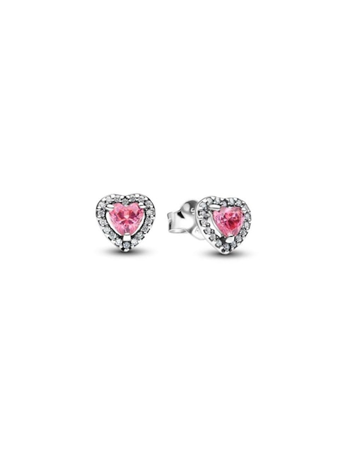 Aretes de corazón Pandora Timeless de plata P 925 con acabado brillante zirconia cúbica