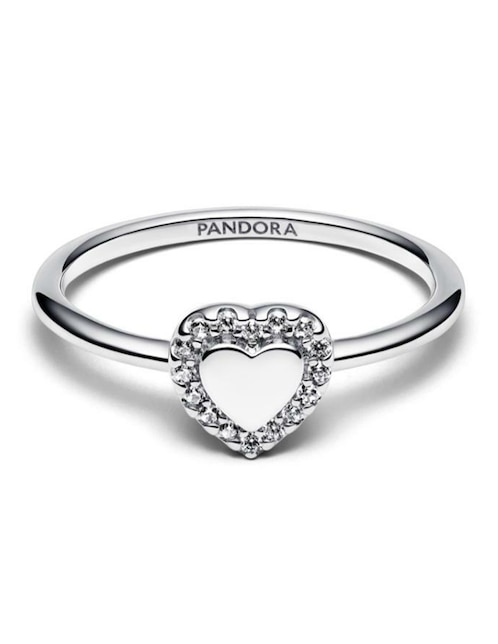 Anillo de corazón Pandora Timeless P 925 de plata zirconia cúbica brillante