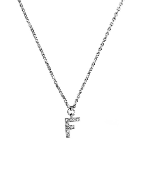Collar de letra f Sofia Blum de plata P 925