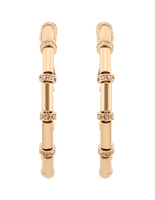 Arracadas Nine West Tunnels con acabado pavé zirconia