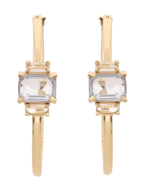 Arracadas con acabado brillante cristal 1