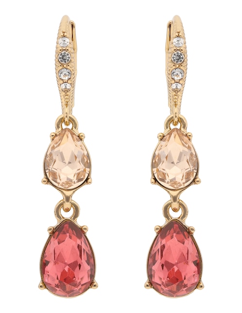 Aretes de gota Givenchy con acabado brillante cristal
