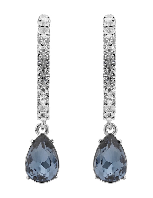 Aretes largos de gota Givenchy Daydreamin' Denim con acabado brillante cristal