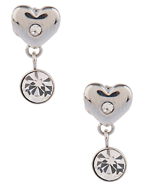 Aretes de corazón Brosway Chra con acabado brillante cristal
