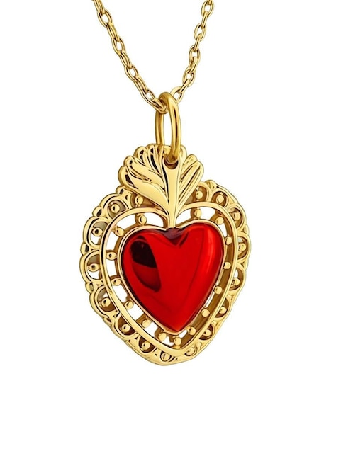 Collar de corazón Zvezda Aurore 18 K