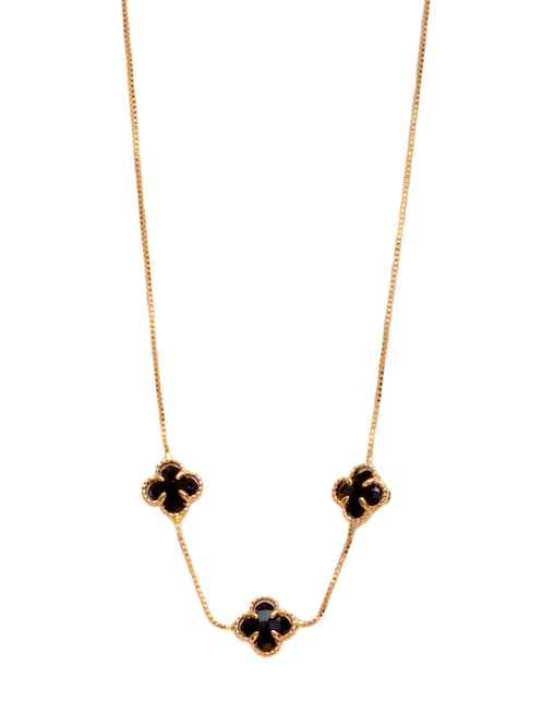 Collar de trébol Aurela 18K 18 K