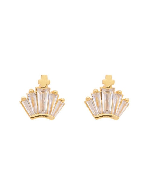 Broqueles de corona Oro Angelus con acabado brillante zirconia