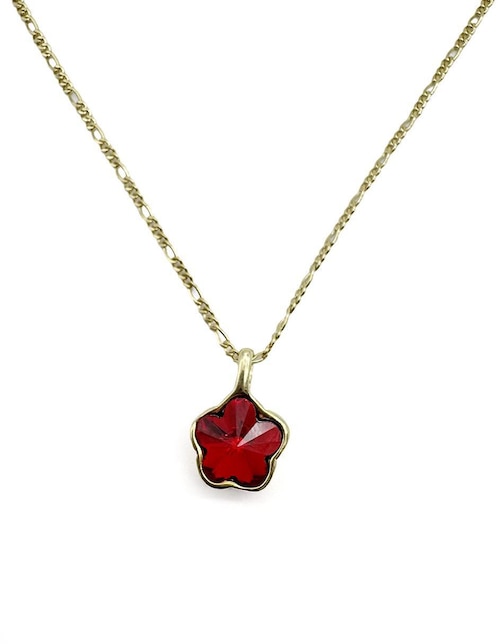 Collar de flor Moon de oro laminado 10 K