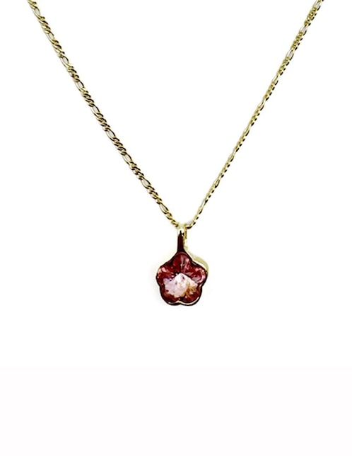 Collar de flor Moon de oro laminado 10 K