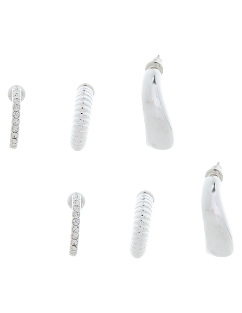 Set de aretes con acabado pulido 1